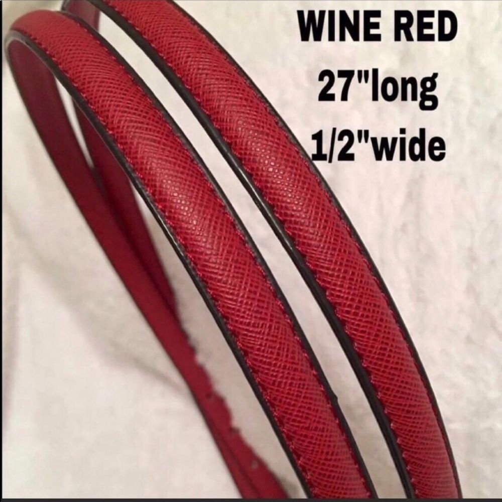 Replacement straps WINE RED 1/2”wide brandnew